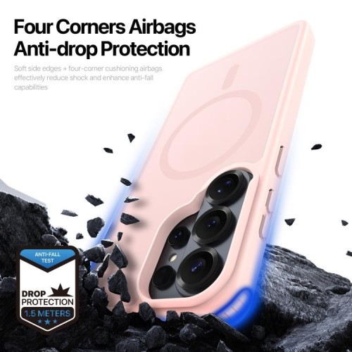 DĖKLAS DUX DUCIS YIND MAGSAFE SAMSUNG S948 S26 ULTRA ROŽINIS