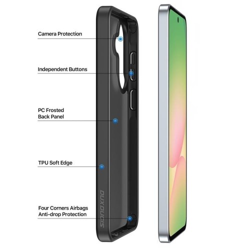 DĖKLAS DUX DUCIS YIND SAMSUNG A576 A57 5G JUODAS