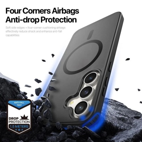 DĖKLAS DUX DUCIS YIND SAMSUNG S731 S25 FE JUODAS