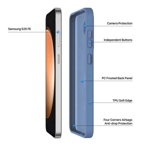 DĖKLAS DUX DUCIS YIND SAMSUNG S731 S25 FE MĖLYNAS