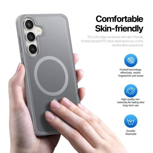 DĖKLAS DUX DUCIS YIND SAMSUNG S731 S25 FE PILKAS