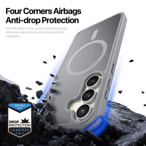 DĖKLAS DUX DUCIS YIND SAMSUNG S731 S25 FE PILKAS