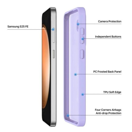 DĖKLAS DUX DUCIS YIND SAMSUNG S731 S25 FE VIOLETINIS