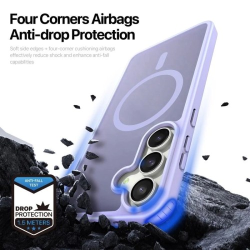 DĖKLAS DUX DUCIS YIND SAMSUNG S731 S25 FE VIOLETINIS