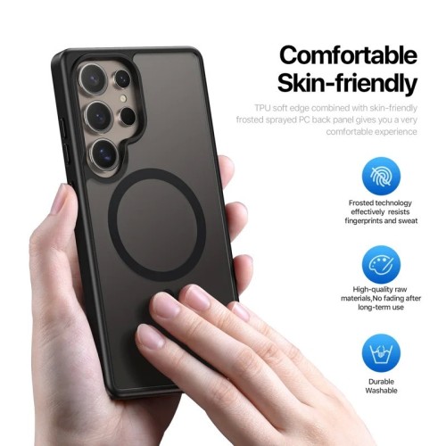 DĖKLAS DUX DUCIS YIND SKIRTAS SAMSUNG S938 S25 ULTRA JUODAS