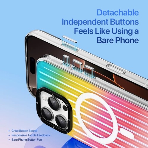 DĖKLAS DUX DUCIS ZEST APPLE IPHONE 16 PRO GRADIENT RAINBOW