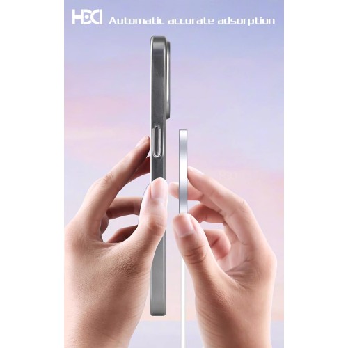 DĖKLAS HDD ELECTRO MAGSAFE CASE APPLE IPHONE 16 PILKAS