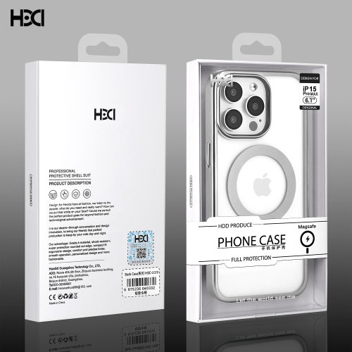 DĖKLAS HDD ELECTRO MAGSAFE CASE APPLE IPHONE 16 PRO MAX PILKAS