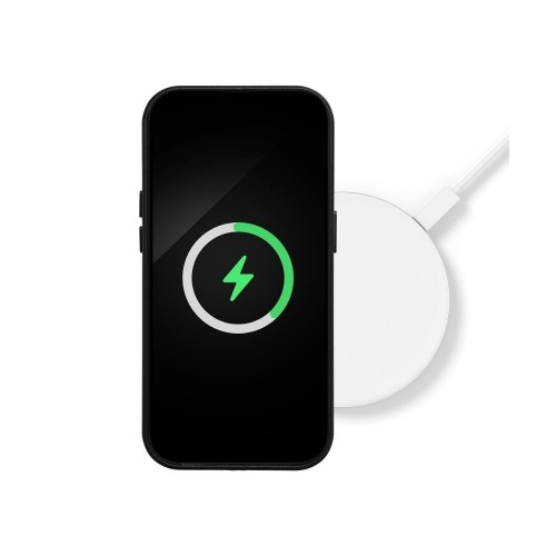 DĖKLAS MAG LEATHER CASE APPLE IPHONE 15 TAMSIAI VIOLETINIS