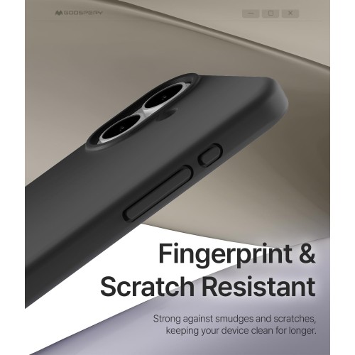 DĖKLAS MERCURY PURE MAGSAFE SILICON CASE APPLE IPHONE 17 JUODAS