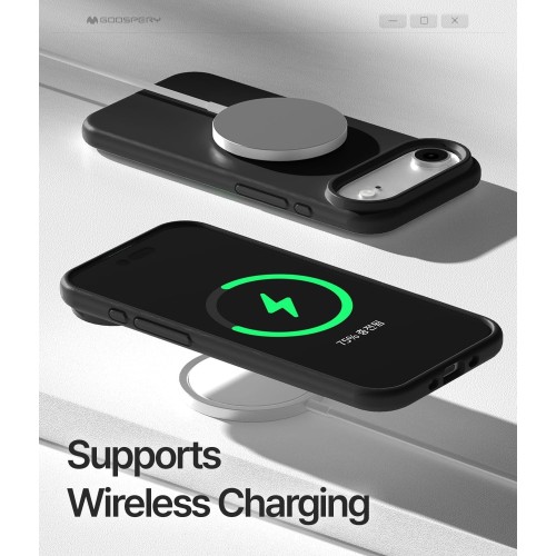 DĖKLAS MERCURY PURE MAGSAFE SILICON CASE APPLE IPHONE AIR JUODAS