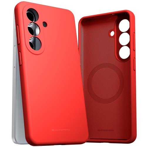 DĖKLAS MERCURY PURE MAGSAFE SILICON CASE SAMSUNG S942 S26 RAUDONAS