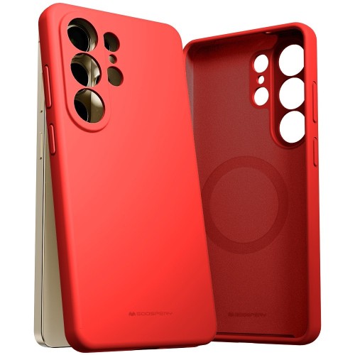 DĖKLAS MERCURY PURE MAGSAFE SILICON CASE SAMSUNG S948 S26 ULTRA RAUDONAS