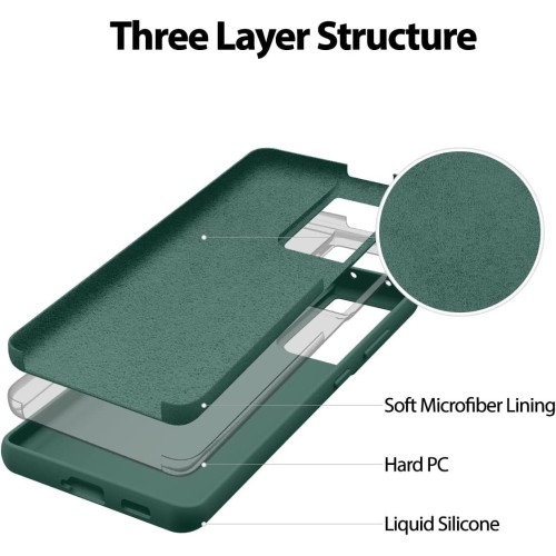 DĖKLAS MERCURY SILICONE CASE SAMSUNG A566 A56 5G TAMSIAI ŽALIAS