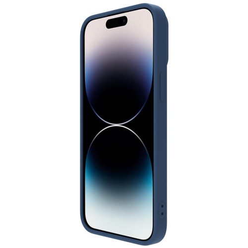 DĖKLAS NILLKIN CAMSHIELD SILKY MAGNETIC SILICONE APPLE IPHONE 14 PLUS TAMSIAI MĖLYNAS