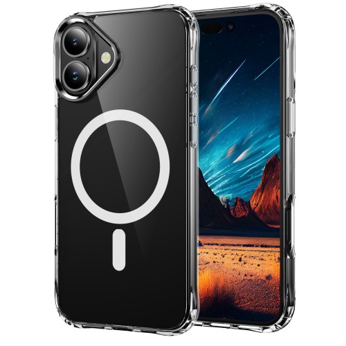 DĖKLAS PERFECTIONISTS CLEAR MAG CASE APPLE IPHONE 16 PLUS SKAIDRUS