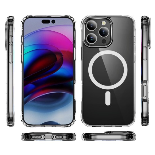 DĖKLAS PERFECTIONISTS CLEAR MAG CASE APPLE IPHONE 16 PRO MAX SKAIDRUS