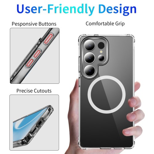 DĖKLAS PERFECTIONISTS CLEAR MAG CASE SAMSUNG S938 S25 ULTRA SKAIDRUS