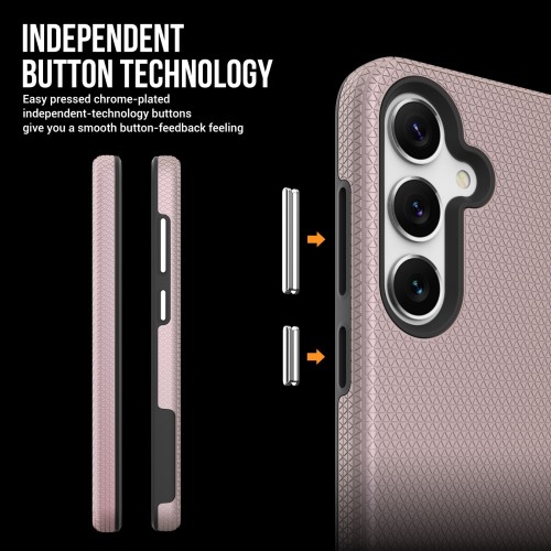 DĖKLAS PERFECTIONISTS TRIANGLE CASE SAMSUNG A266 A26 5G ROŽINIO AUKSO