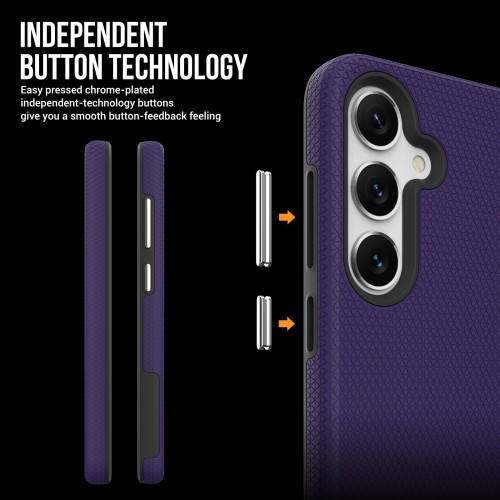 DĖKLAS PERFECTIONISTS TRIANGLE CASE SAMSUNG S911 S23 5G VIOLETINIS