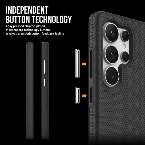 DĖKLAS PERFECTIONISTS TRIANGLE CASE SAMSUNG S928 S24 ULTRA JUODAS