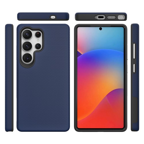 DĖKLAS PERFECTIONISTS TRIANGLE CASE SAMSUNG S928 S24 ULTRA TAMSIAI MĖLYNAS