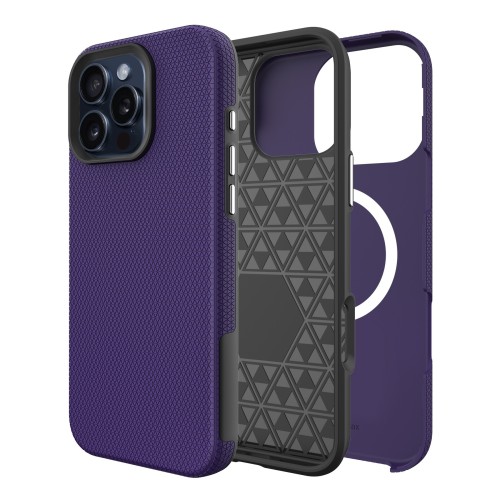 DĖKLAS PERFECTIONISTS TRIANGLE MAG CASE APPLE IPHONE 12 PRO MAX VIOLETINIS