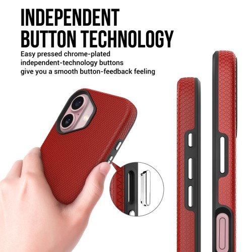 DĖKLAS PERFECTIONISTS TRIANGLE MAG CASE APPLE IPHONE 15 RAUDONAS