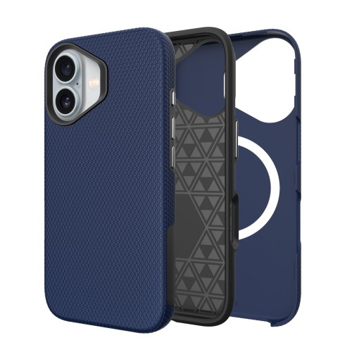 DĖKLAS PERFECTIONISTS TRIANGLE MAG CASE APPLE IPHONE 16 PLUS TAMSIAI MĖLYNAS