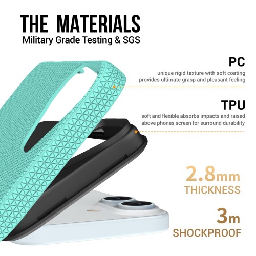 DĖKLAS PERFECTIONISTS TRIANGLE MAG CASE APPLE IPHONE 16 PLUS ŽALIAS