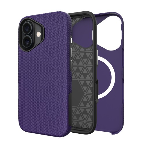 DĖKLAS PERFECTIONISTS TRIANGLE MAG CASE APPLE IPHONE 16 VIOLETINIS