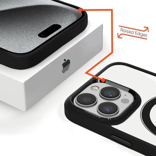 DĖKLAS PREMIUM MAG COVER APPLE IPHONE 15 PLUS JUODAS