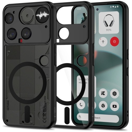DĖKLAS TECH-PROTECT MAGMAT MAGSAFE NOTHING PHONE 3 JUODAS