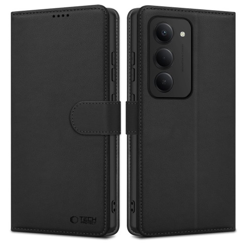 DĖKLAS TECH-PROTECT WALLET XIAOMI REDMI 15 4G / REDMI 15 5G JUODAS
