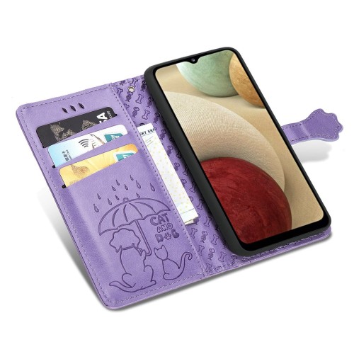 DĖKLAS CAT-DOG SAMSUNG A356 A35 5G VIOLETINIS