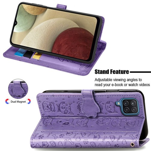 DĖKLAS CAT-DOG SAMSUNG A546 A54 5G VIOLETINIS