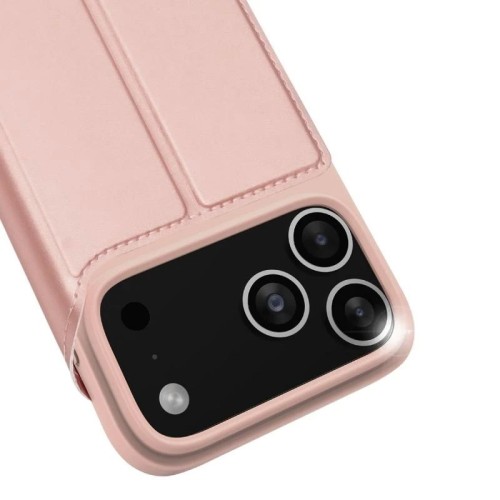 DĖKLAS DUX DUCIS SKIN PRO APPLE IPHONE 17 PRO ROŽINIO AUKSO