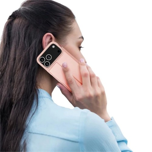 DĖKLAS DUX DUCIS SKIN PRO APPLE IPHONE 17 PRO ROŽINIO AUKSO