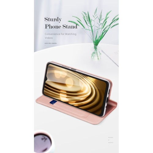 DĖKLAS DUX DUCIS SKIN PRO SAMSUNG A165 A16 4G / A166 A16 5G ROŽINIO AUKSO