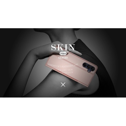 DĖKLAS DUX DUCIS SKIN PRO SAMSUNG A165 A16 4G / A166 A16 5G ROŽINIO AUKSO