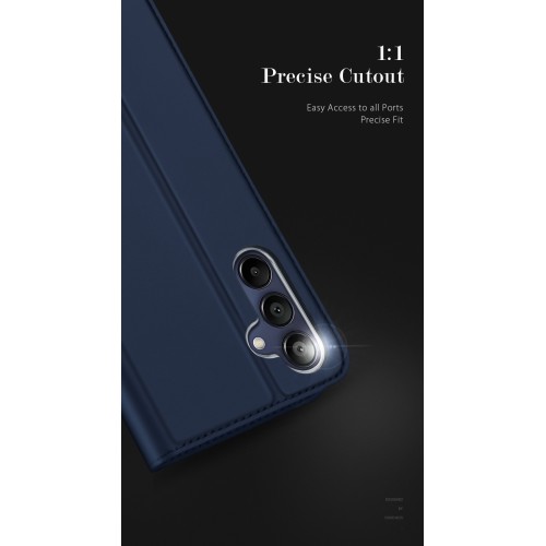 DĖKLAS DUX DUCIS SKIN PRO SAMSUNG A165 A16 4G / A166 A16 5G TAMSIAI MĖLYNAS