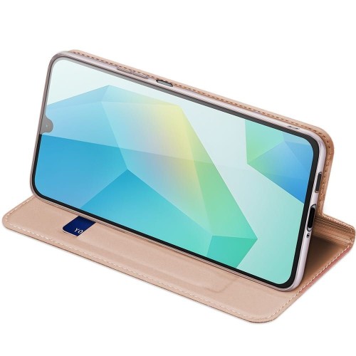 DĖKLAS DUX DUCIS SKIN PRO SAMSUNG A175 A17 4G / A176 A17 5G ROŽINIO AUKSO