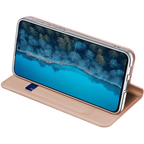 DĖKLAS DUX DUCIS SKIN PRO SAMSUNG A376 A37 5G ROŽINIO AUKSO