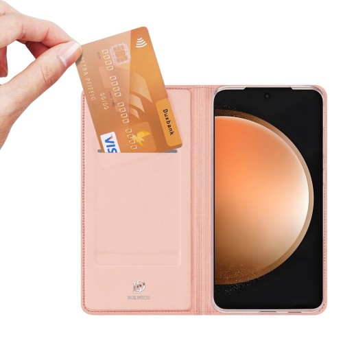 DĖKLAS DUX DUCIS SKIN PRO SAMSUNG S731 S25 FE ROŽINIO AUKSO