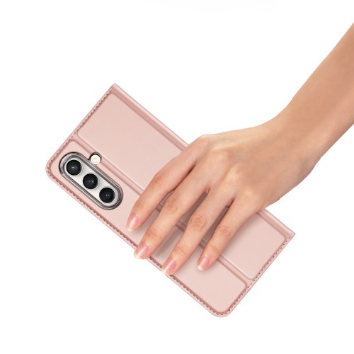 DĖKLAS DUX DUCIS SKIN PRO SAMSUNG S731 S25 FE ROŽINIO AUKSO