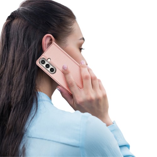 DĖKLAS DUX DUCIS SKIN PRO SAMSUNG S731 S25 FE ROŽINIO AUKSO