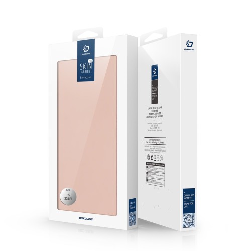 DĖKLAS DUX DUCIS SKIN PRO SAMSUNG S731 S25 FE ROŽINIO AUKSO