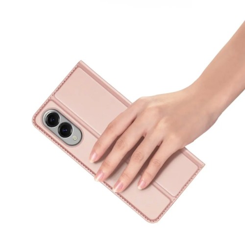 DĖKLAS DUX DUCIS SKIN PRO SAMSUNG S937 S25 EDGE ROŽINIO AUKSO