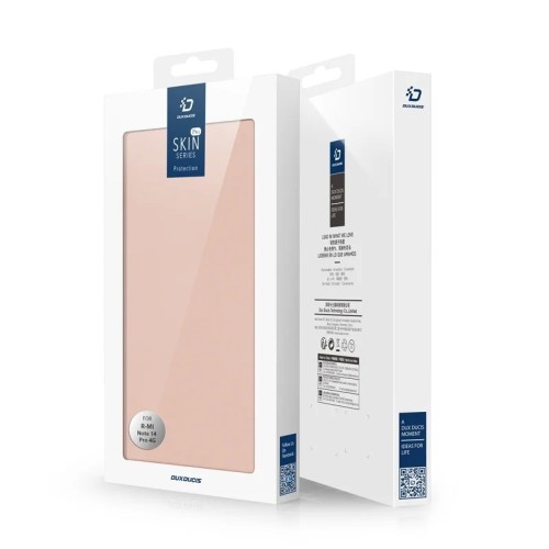 DĖKLAS DUX DUCIS SKIN PRO XIAOMI REDMI NOTE 14 PRO 4G ROŽINIO AUKSO