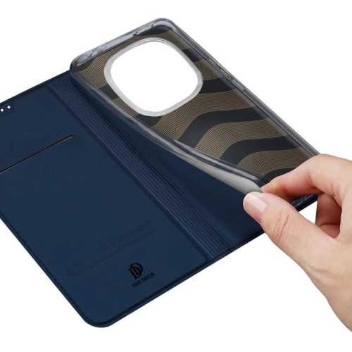 DĖKLAS DUX DUCIS SKIN PRO XIAOMI REDMI NOTE 14 PRO 5G / POCO X7 TAMSIAI MĖLYNAS